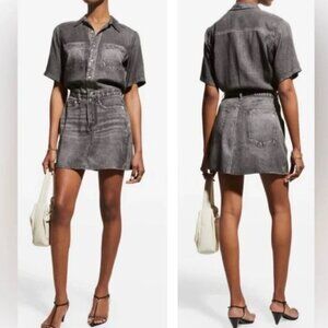 NWT rag & bone Black Liquid Miramar dress size M